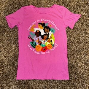 Disney Pink "Family is Everything / La Familia es Todo" Encanto Graphic Tee